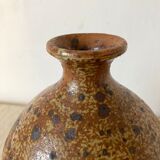 Vintage pyreted stoneware vase