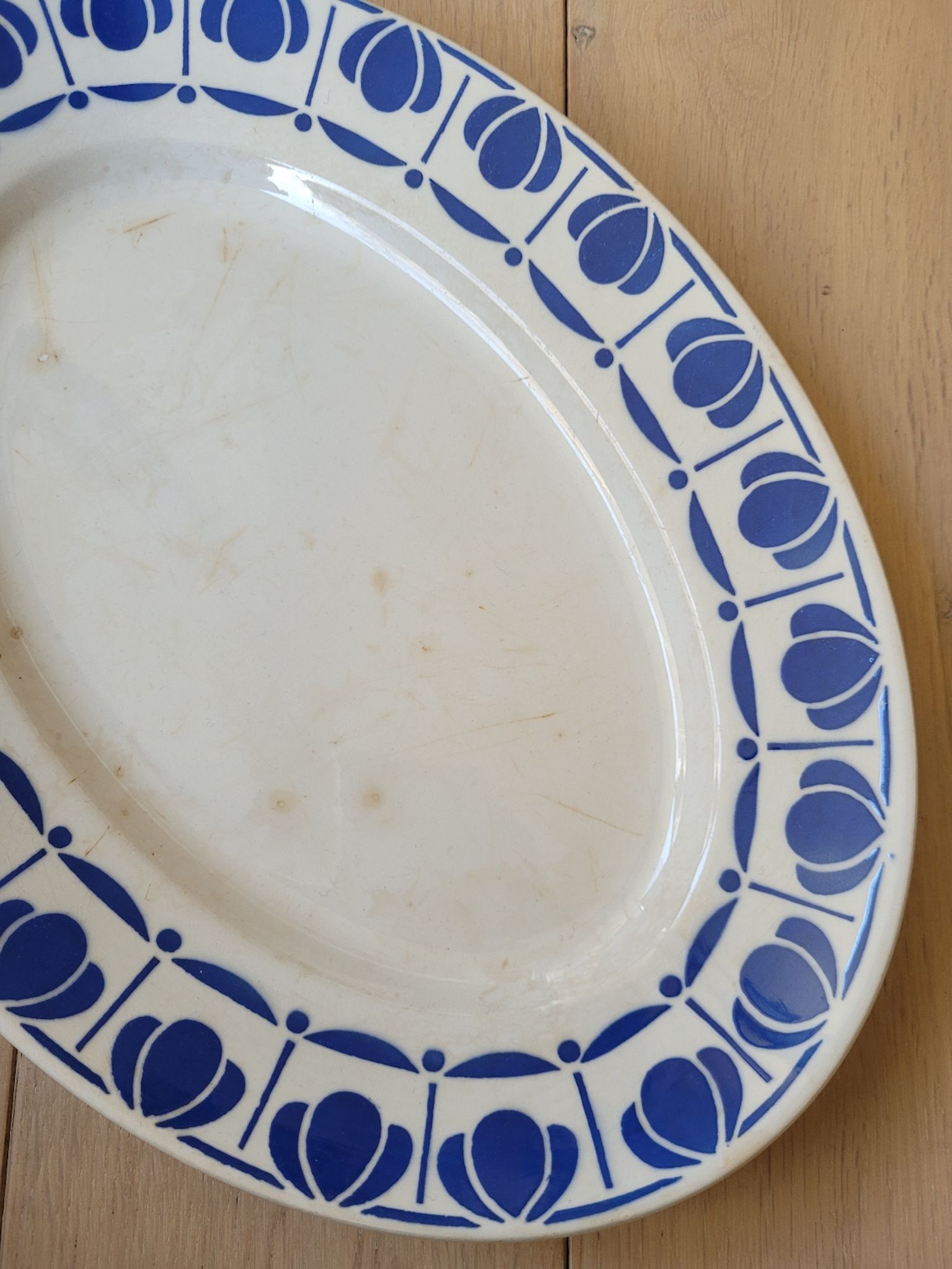 Porcelain dish Tahiti Digoin Sarreguemines
