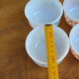 Series of 4 Scania and Veronica ramekins from Arcopal 70s/80s