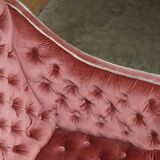 Chesterfield buttoned conversation sofa Regency