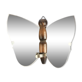 butterfly mirror photophore butterfly wall candlestick 18x15cm