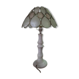 Desk lamp Room Lampshade mother-of-pearl pink alabaster base Dp 082271