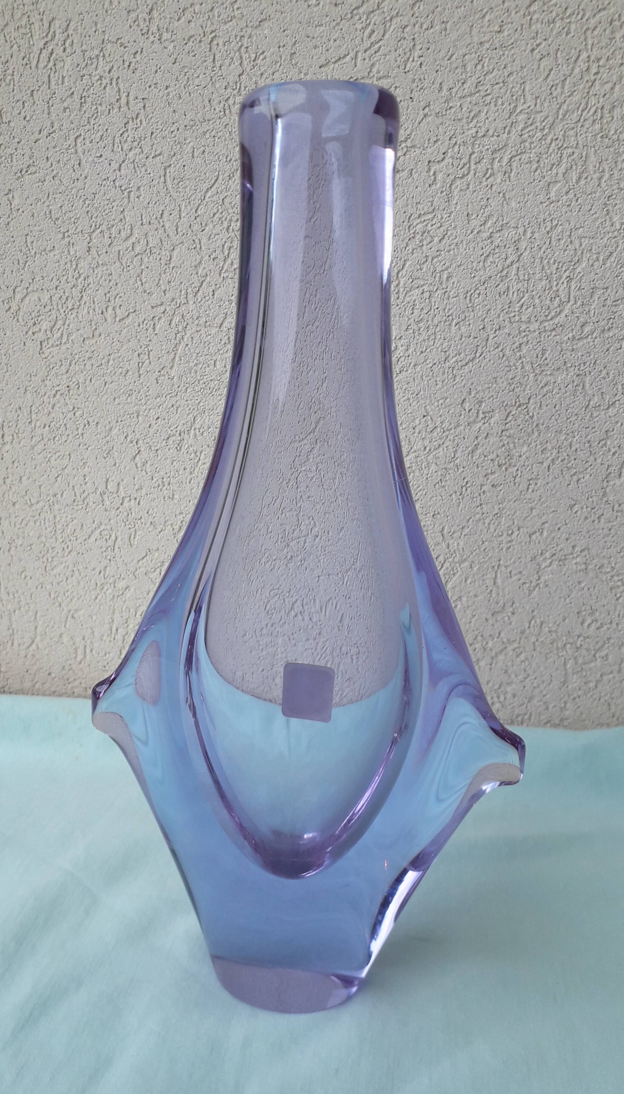 Glass vase Zelezny Brod