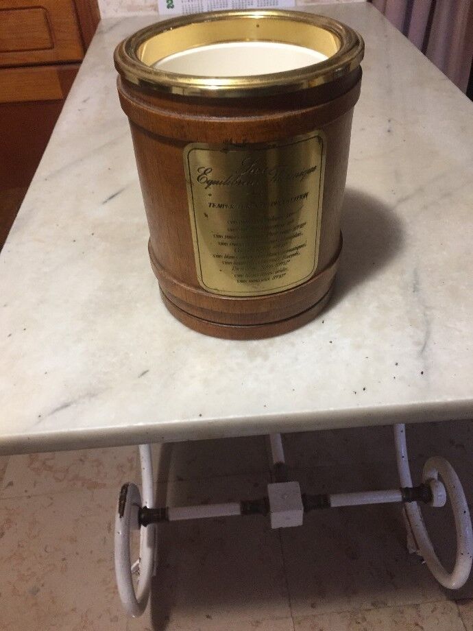 1960s wood-plated thermal balancer bucket