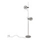 Lampadaire vintage années 70 en métal chromé design Goffredo Reggiani