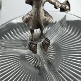 Old small glass and tin servants.