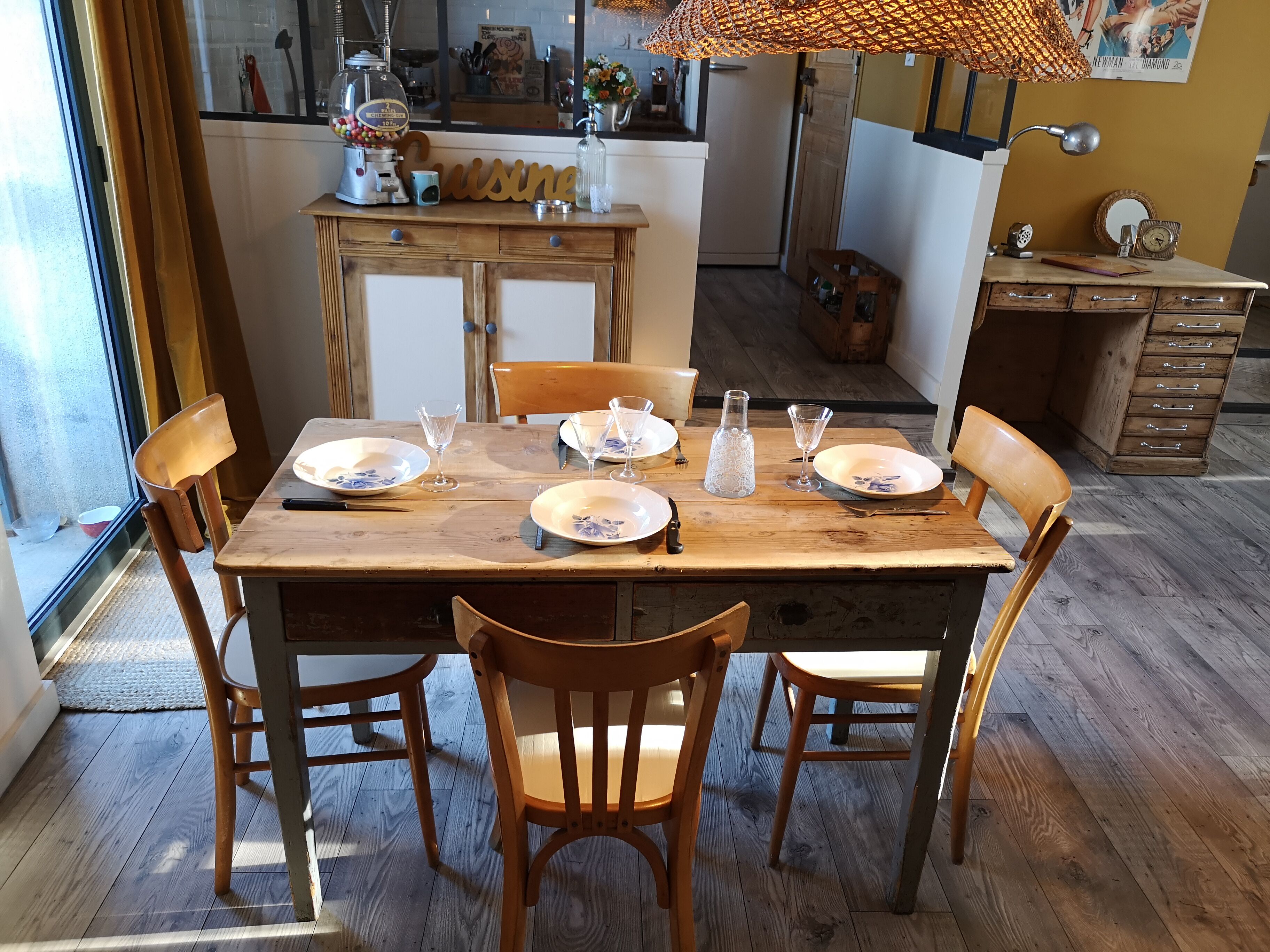 Vintage farm table