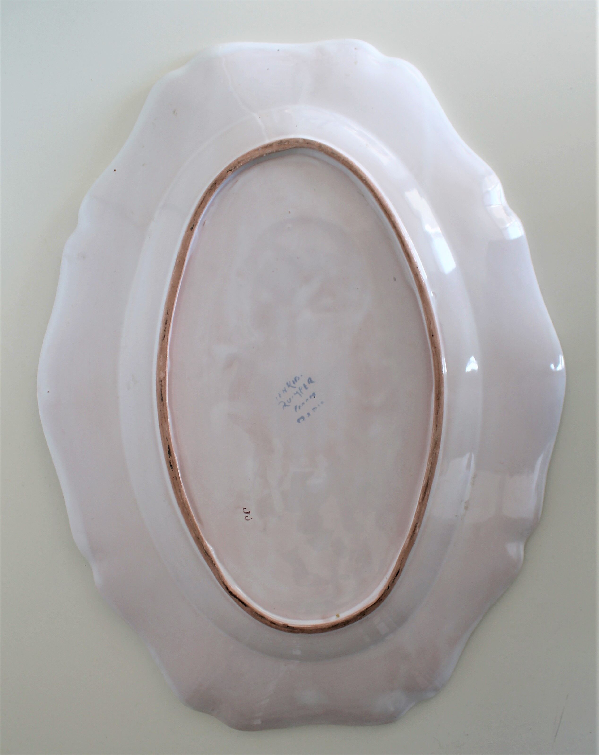 Dish Henriot Quimper decorations with flowers