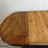 Table ovale en bois avec rallonges