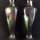 Pair of Airain ceramic vases from Thulin