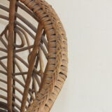 Rattan wastepaper basket