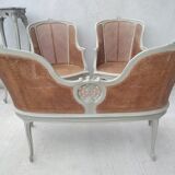 Salon Louis XV with double patinated cannage