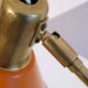 Lampe scandinave en metal et laiton 1970