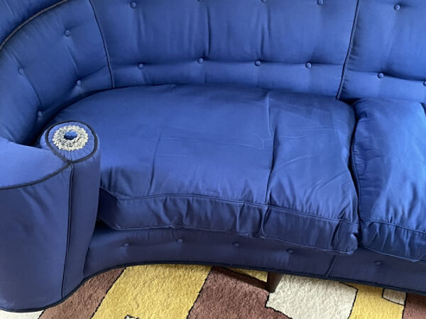 Canapé arrondi design italien des années 1950