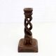 Carved wooden candle holder 1950