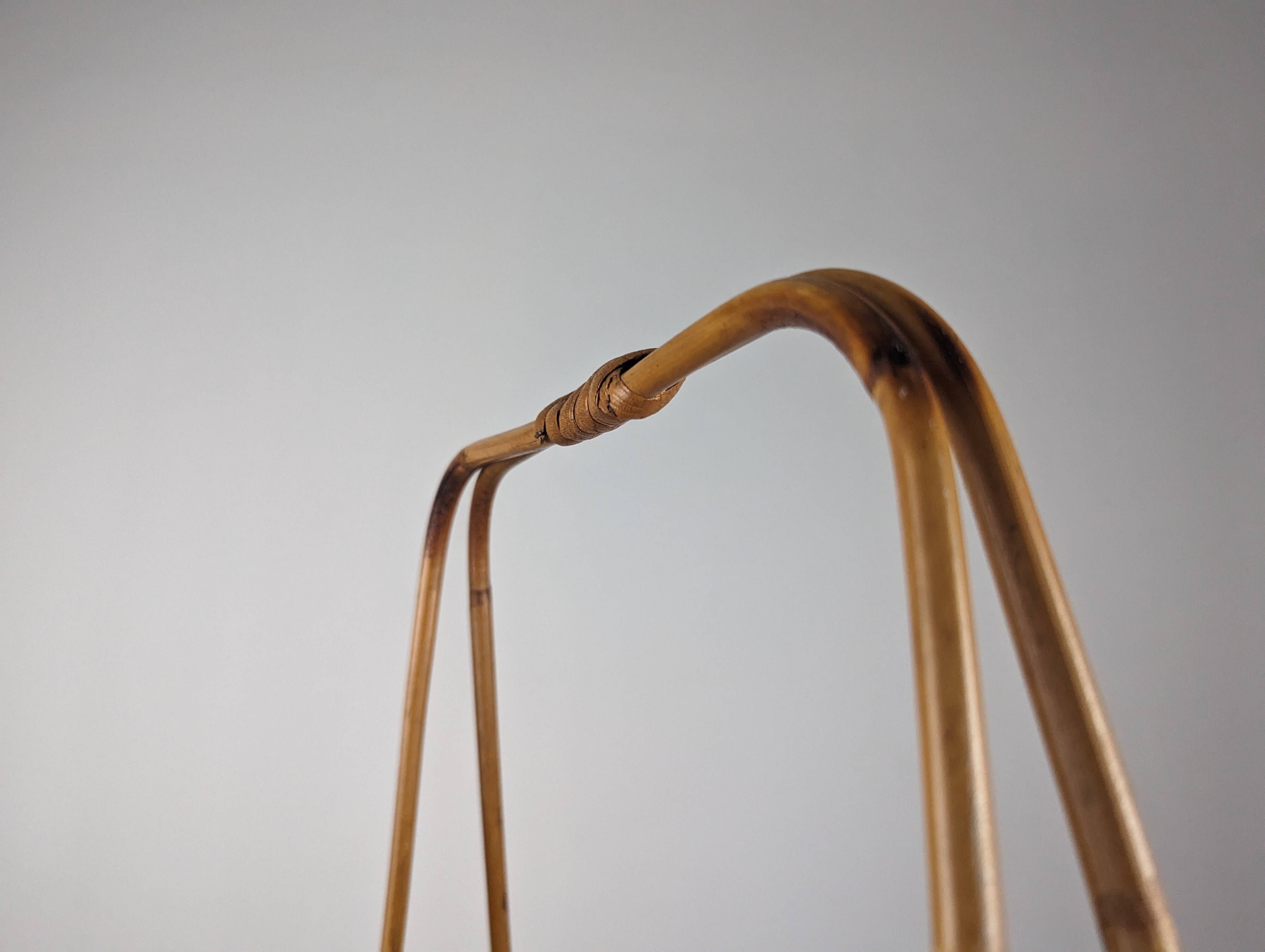 Large Rattan basket by Vivai del Sud, Italy 1960s