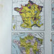 Map sheet - France, population and divisions - 27x37cm - 1