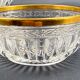 Saint-Louis Golden Laurels, dessert service, bowl and 12 small dishes.