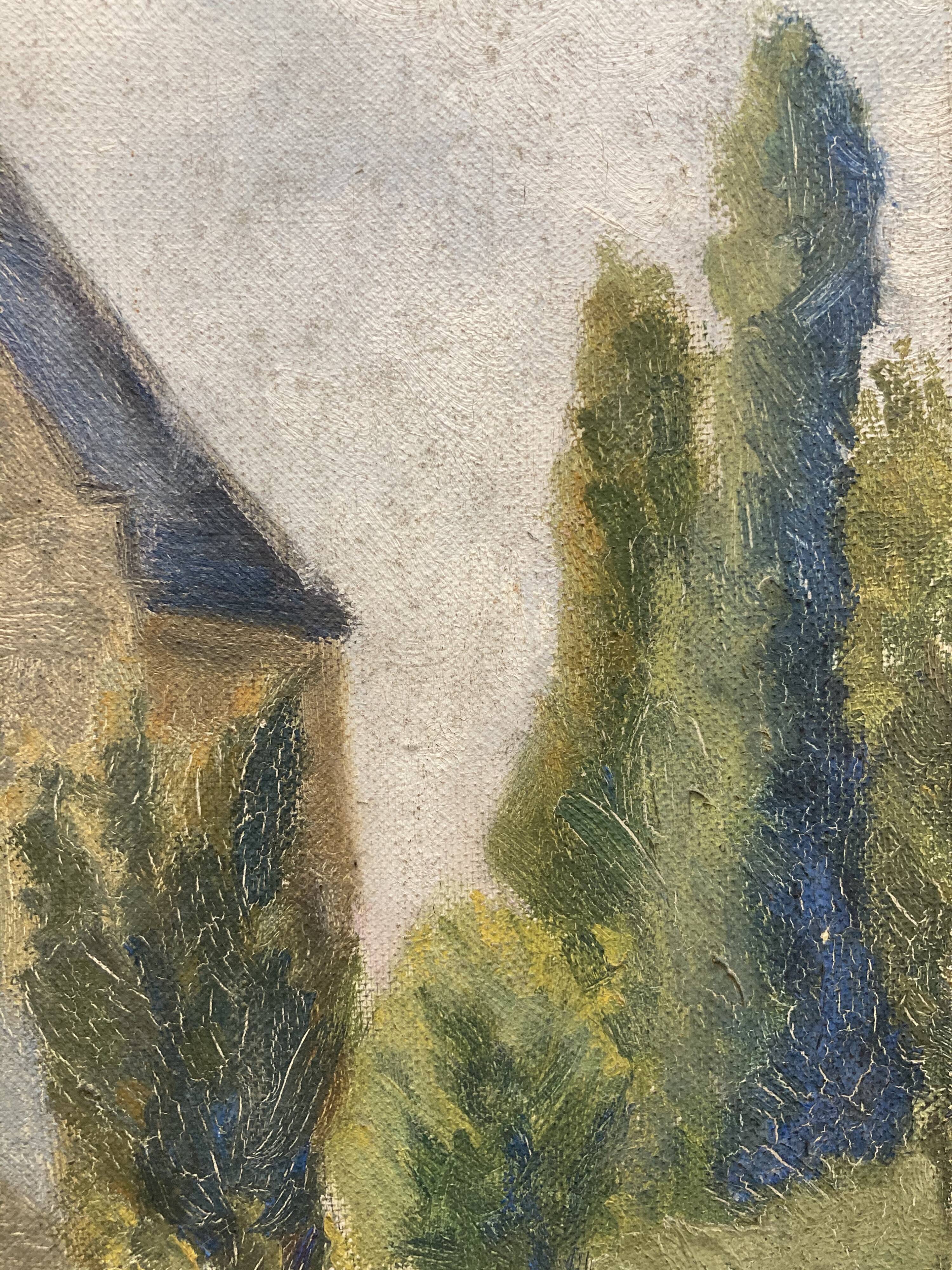 Huile sur toile vintage