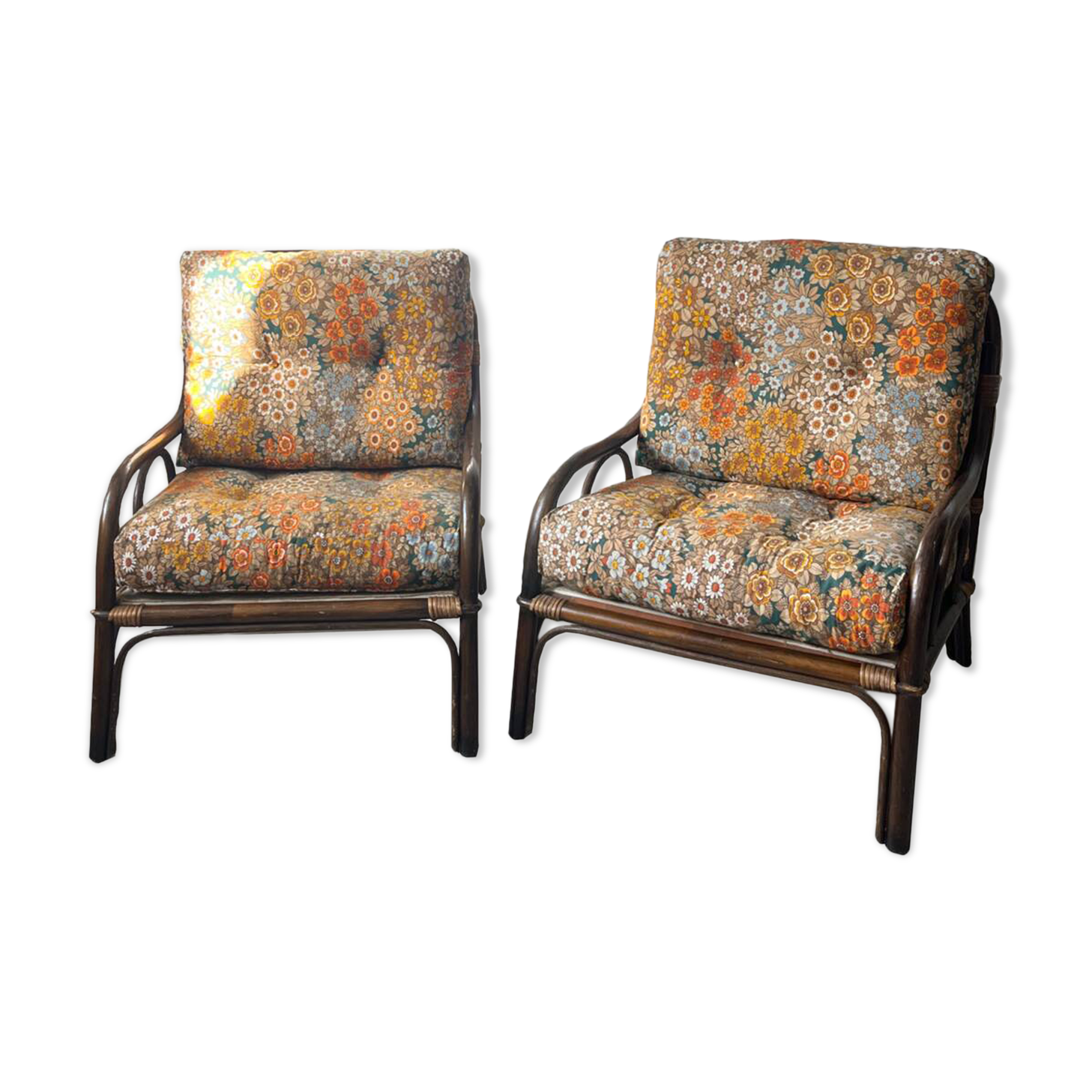 Liberty rattan armchairs