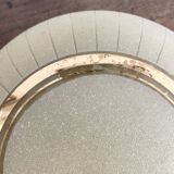 Retro ceiling light in granite glass and gold