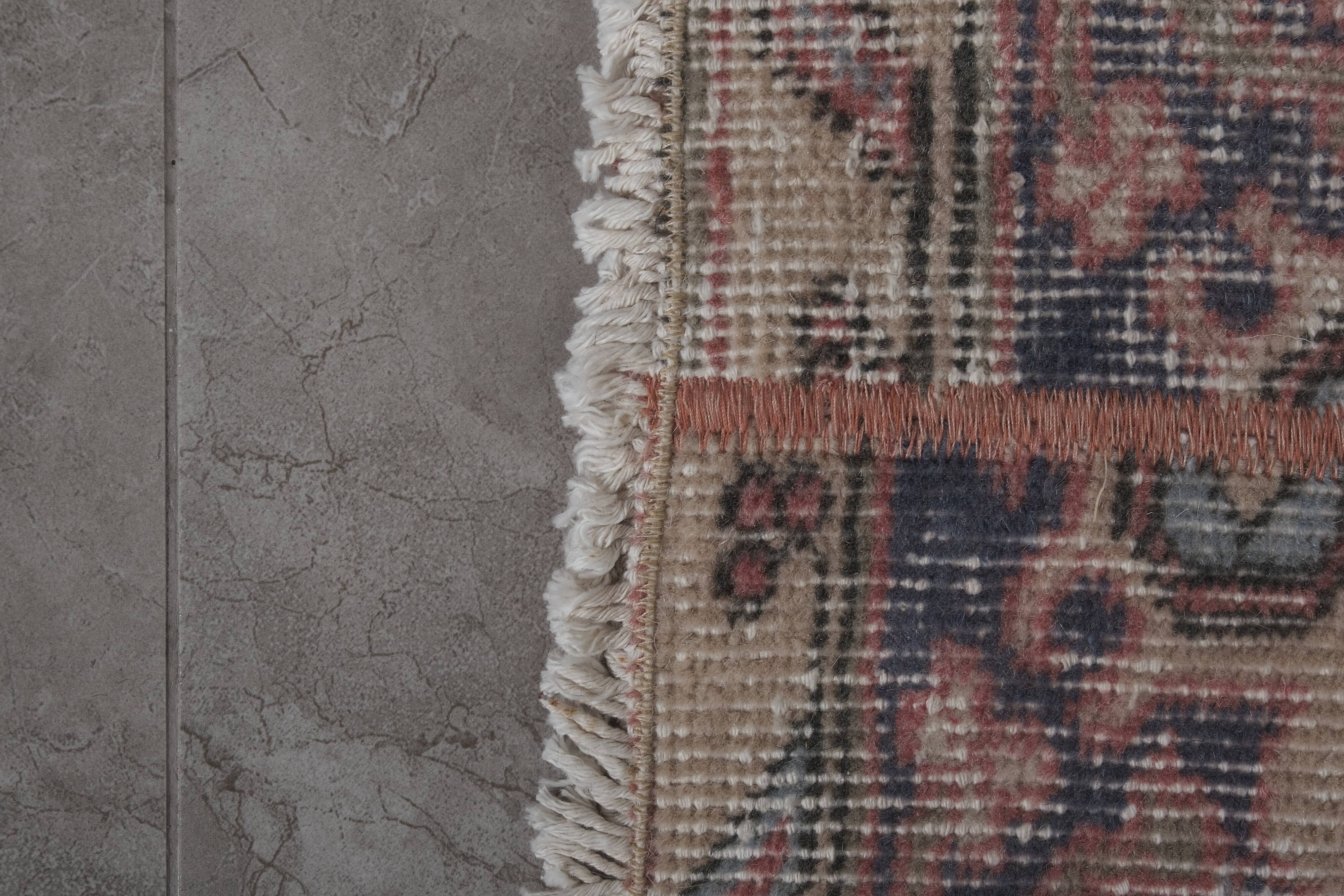 Vintage Turkish rug from Oushak, handwoven 66x730 cm