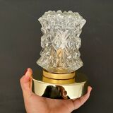 Vintage glass globe wall lamp