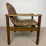 Vintage wooden armchair – 1970s design