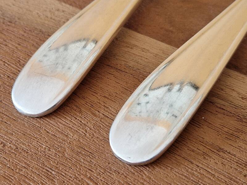 6 cuillères de table Christofle modèle Dax en métal argenté