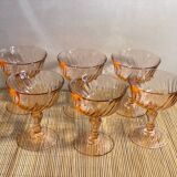 6 Rosaline champagne glasses