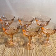 6 coupes à champagne Rosaline