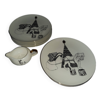 porcelain plates habitat brand