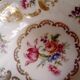 set of 5 old Bavaria fruit bowls decorated with flowers
