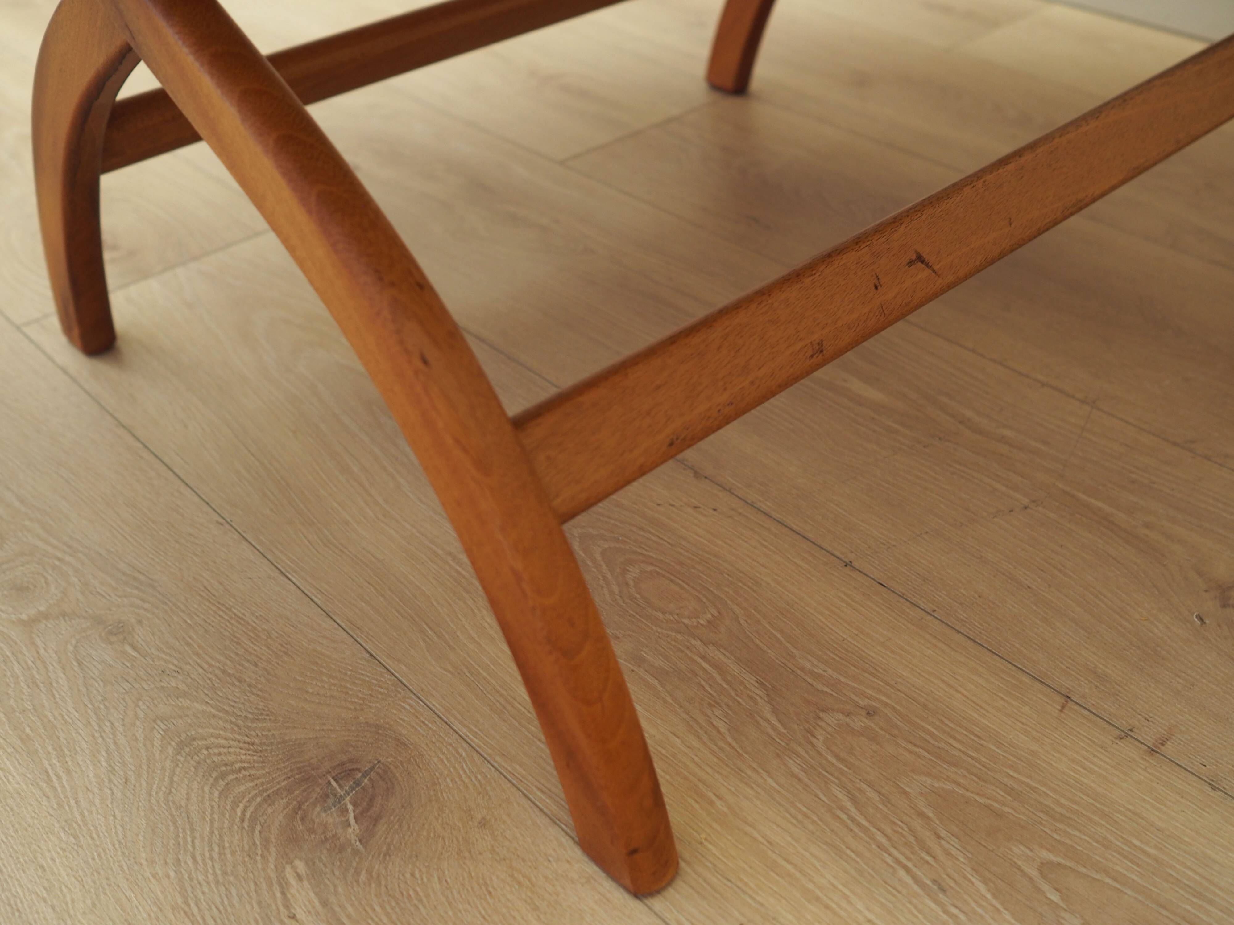 Table basse ronde en acajou, design danois, années 1970, production : Danemark