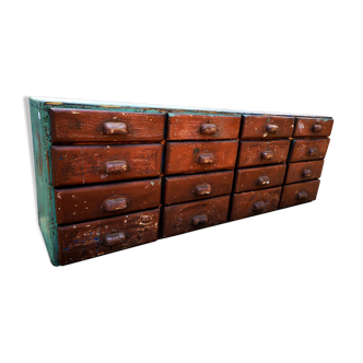 Small piece of furniture, 16 drawers.