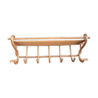 Coat rack bistro curved wood early twentieth century