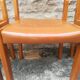 Chaises Maison Regain  en orme et cuir