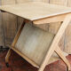 Ancienne desserte scandinave en bois blond