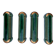 4 porte-couteaux vintage style Art Déco, émail vert émeraude et or