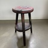 Brutalist, industrial style workers’ stool, Italy, 1900s