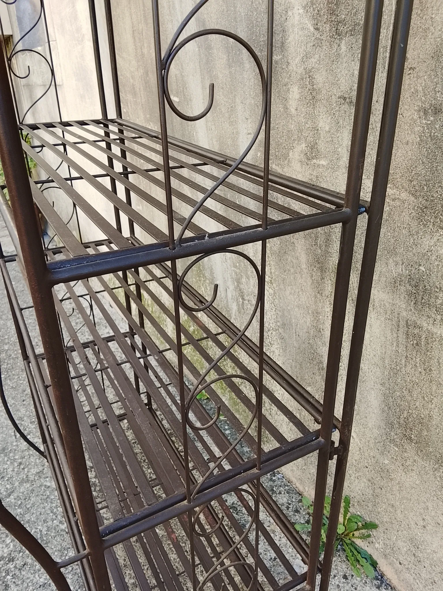 Etagere boulangere pliante en fer - 5 niveaux