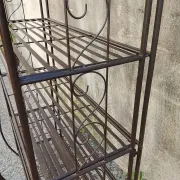 Folding baker's shelf in iron - 5 levels