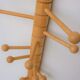 Vintage wooden wall coat holder