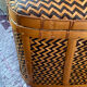 Woven bamboo storage chest