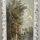 Huile sur panneau, paysage animé d'un promeneur, Signé Ramos, début XXème