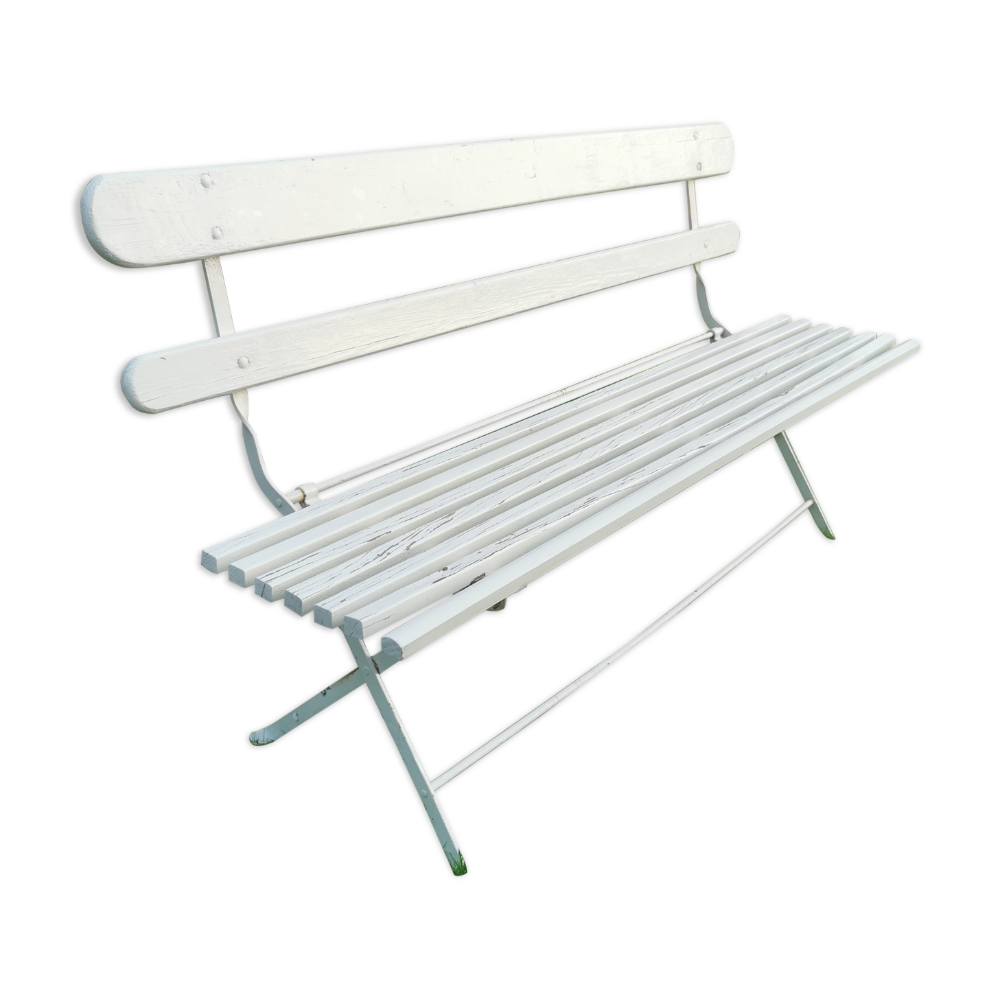 Folding garden bench