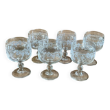 6 vintage luminarc glasses