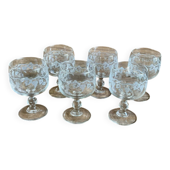 6 verres luminarc vintage