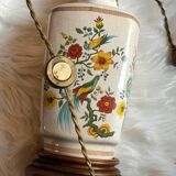 Pied de lampe décor oiseaux