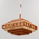 Teak chandelier Anonymous Artistics Sweden 1960